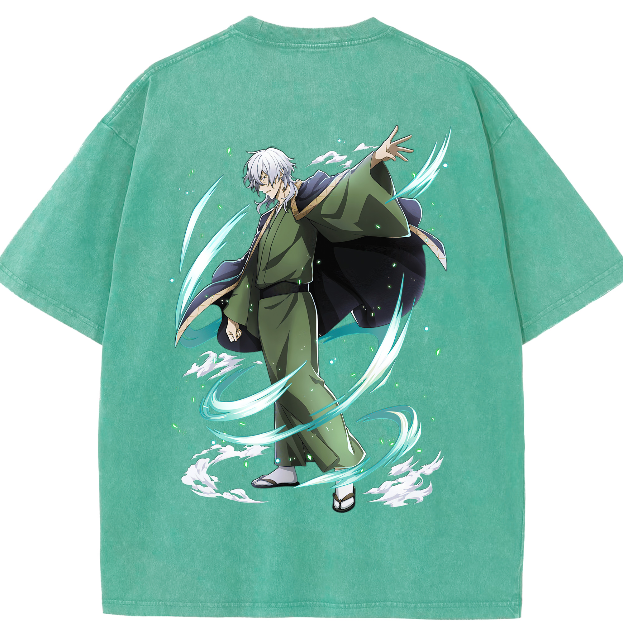 （画像用） 文豪ストレイドッグス Bungo Stray Dogs 綿100% ヴィンテージ風 半袖Tシャツ（背面プリント）